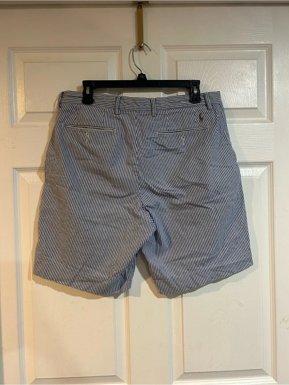 Men’s POLO Ralph Lauren Seersucker Blue 9 inch Shorts